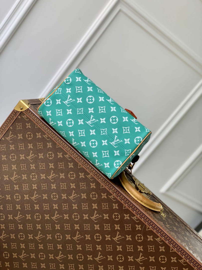 LV M24423 Louis Vuitton Speedy P9 Bandouliere 25 Bag Monogram Leather Light Green
