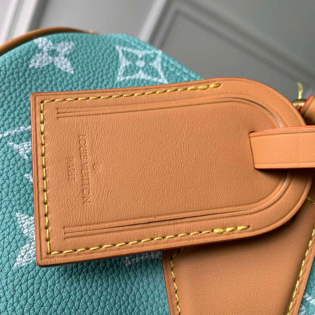LV M24423 Louis Vuitton Speedy P9 Bandouliere 25 Bag Monogram Leather Light Blue