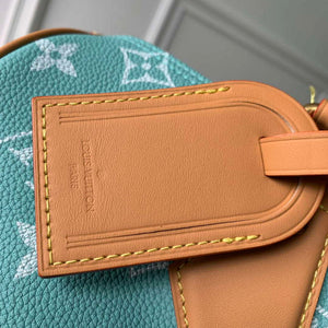 LV M24423 Louis Vuitton Speedy P9 Bandouliere 25 Bag Monogram Leather Light Blue - Default Title - View 5