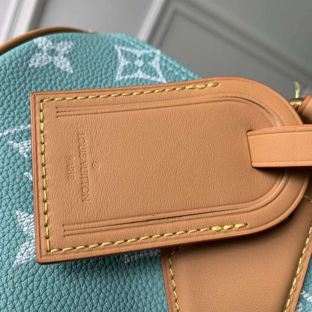 LV M24423 Louis Vuitton Speedy P9 Bandouliere 25 Bag Monogram Leather Light Blue