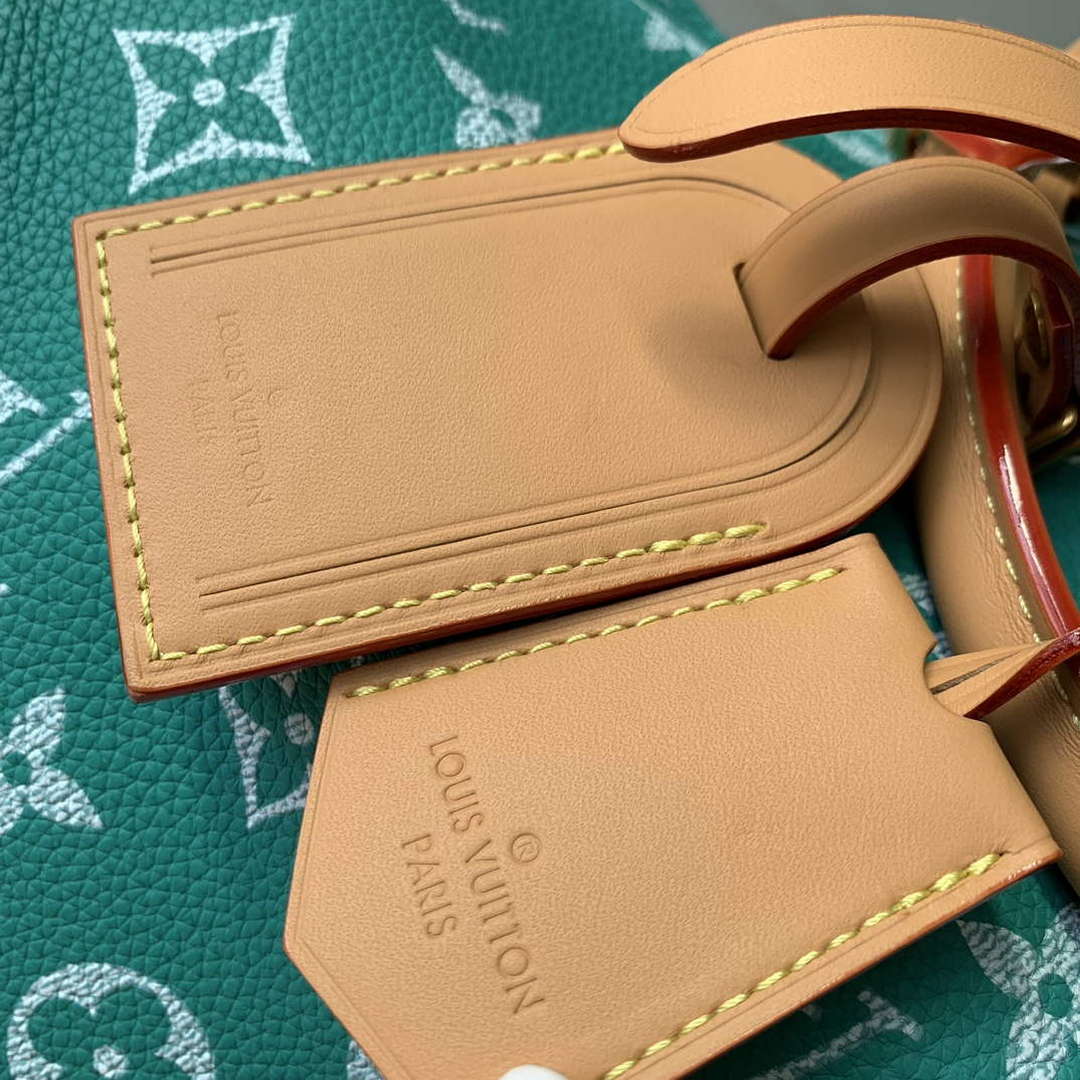 LV M24423 Louis Vuitton Speedy P9 Bandouliere 25 Bag Monogram Leather Light Green - Default Title - View 5
