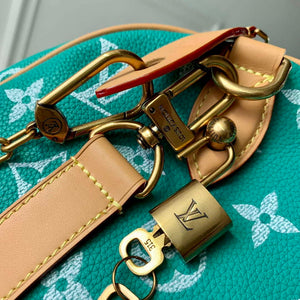 LV M24423 Louis Vuitton Speedy P9 Bandouliere 25 Bag Monogram Leather Light Green - Default Title - View 6