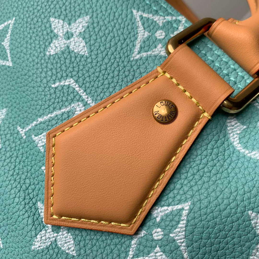 LV M24423 Louis Vuitton Speedy P9 Bandouliere 25 Bag Monogram Leather Light Blue