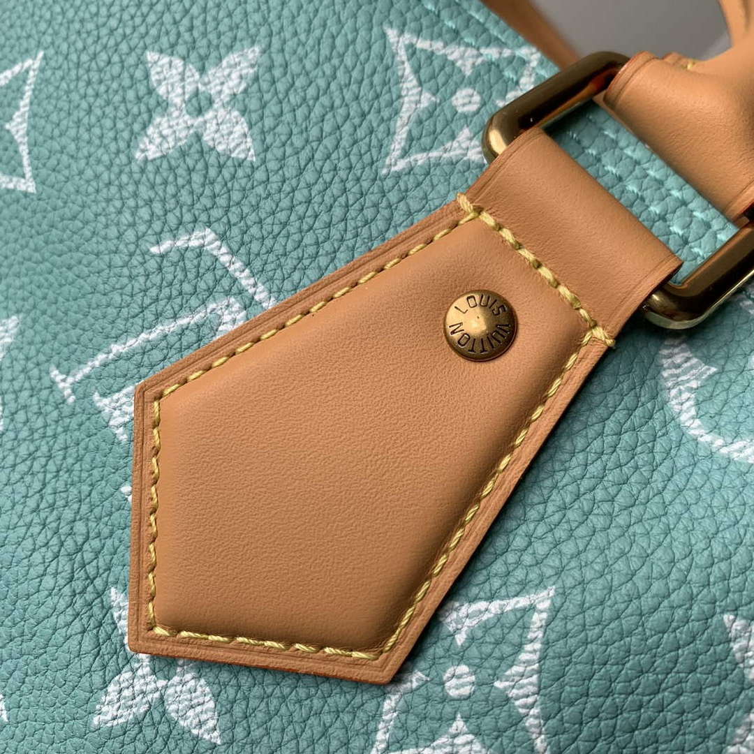 LV M24423 Louis Vuitton Speedy P9 Bandouliere 25 Bag Monogram Leather Light Blue - Default Title - View 8