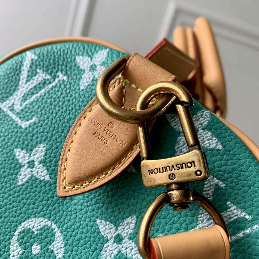 LV M24423 Louis Vuitton Speedy P9 Bandouliere 25 Bag Monogram Leather Light Green