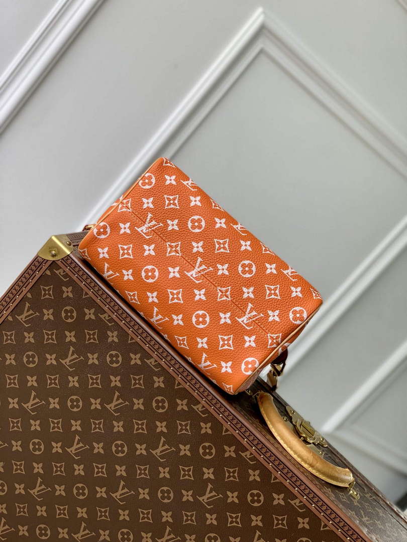 LV M24423 Louis Vuitton Speedy P9 Bandouliere 25 Bag Monogram Leather Orange