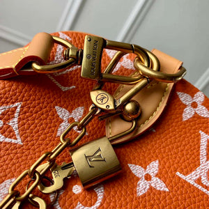 LV M24423 Louis Vuitton Speedy P9 Bandouliere 25 Bag Monogram Leather Orange - Default Title - View 5