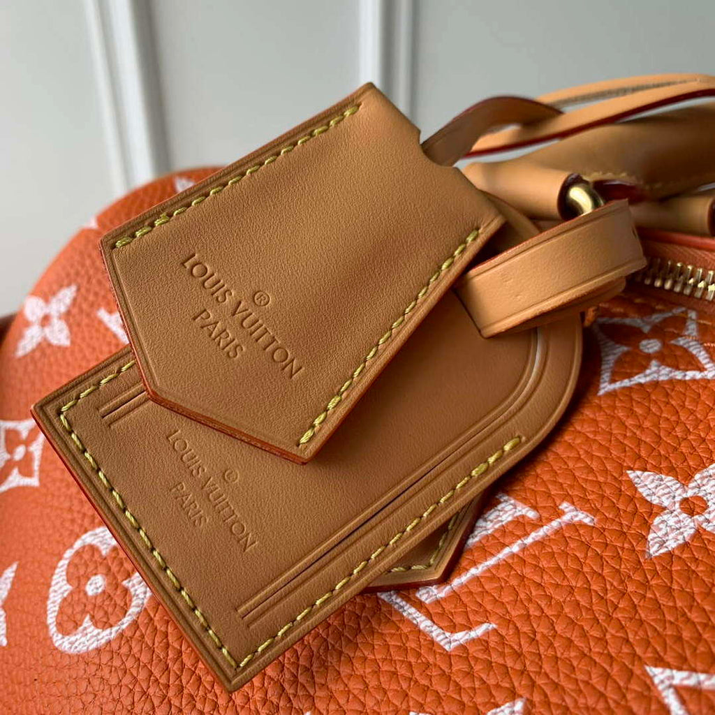 LV M24423 Louis Vuitton Speedy P9 Bandouliere 25 Bag Monogram Leather Orange