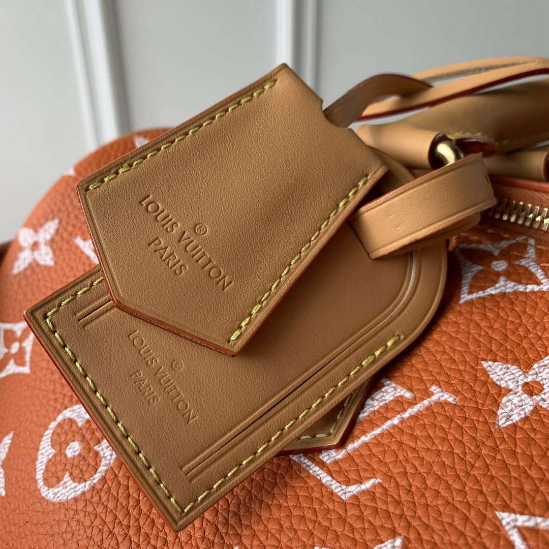 LV M24423 Louis Vuitton Speedy P9 Bandouliere 25 Bag Monogram Leather Orange