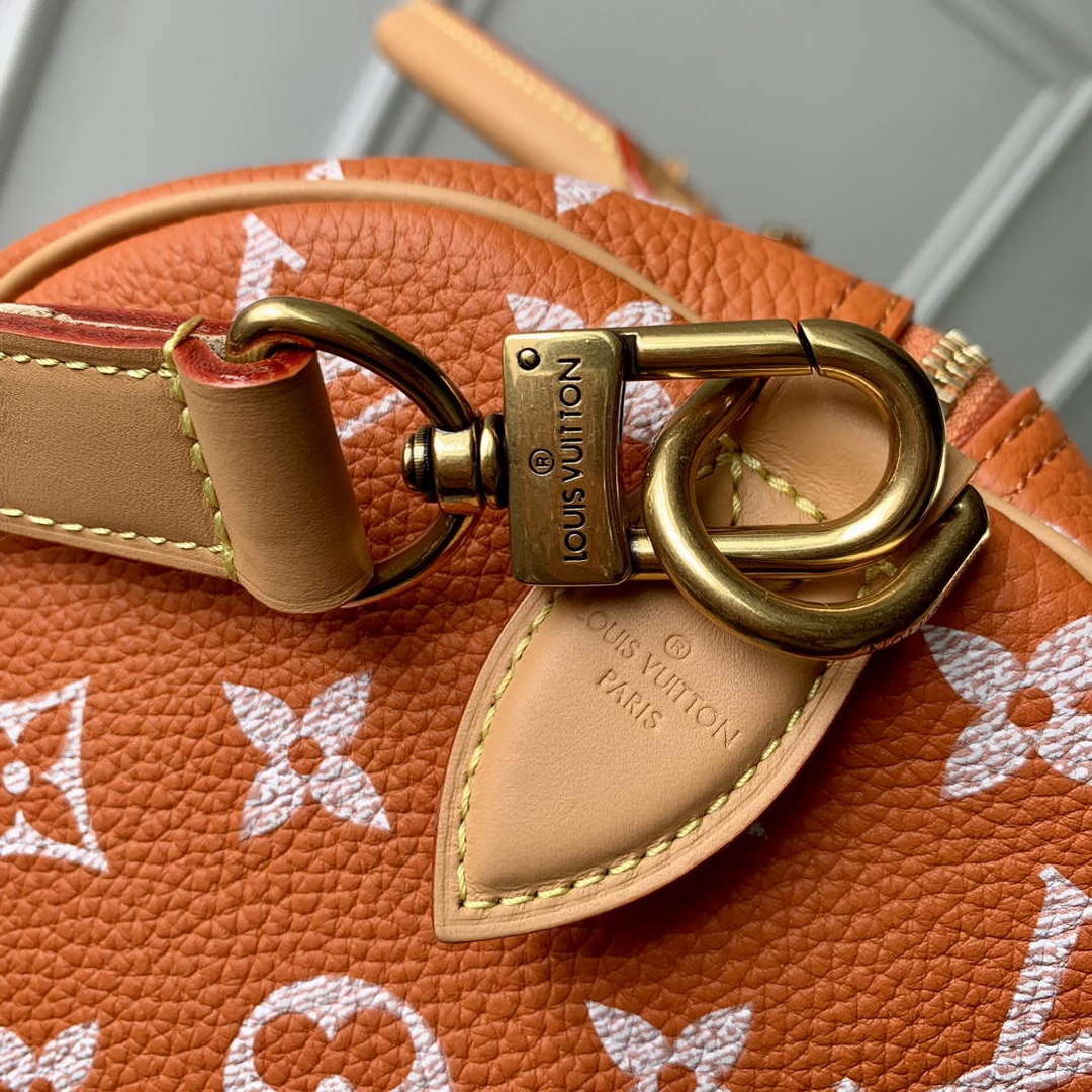 LV M24423 Louis Vuitton Speedy P9 Bandouliere 25 Bag Monogram Leather Orange - Default Title - View 7