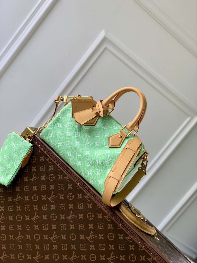 LV M24423 Louis Vuitton Speedy P9 Bandouliere 25 Monogram Bag Fruit Green