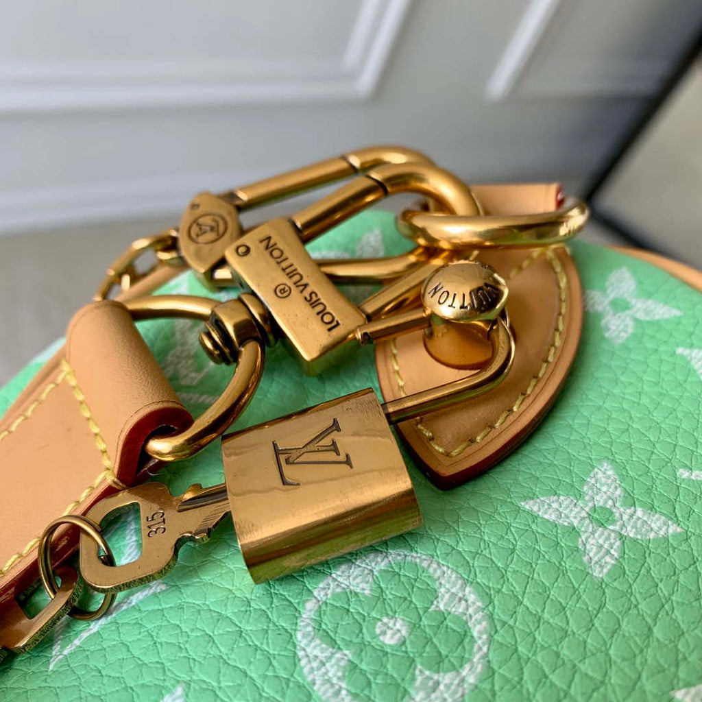 LV M24423 Louis Vuitton Speedy P9 Bandouliere 25 Monogram Bag Fruit Green