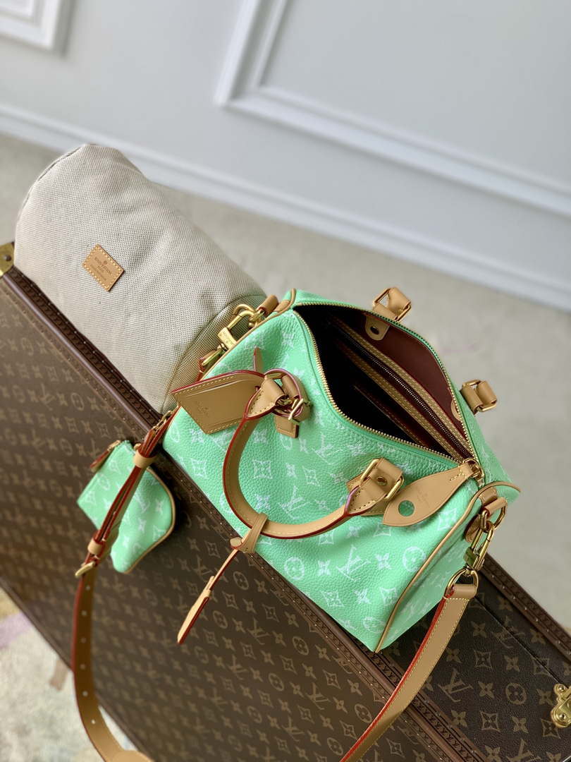 LV M24423 Louis Vuitton Speedy P9 Bandouliere 25 Monogram Bag Fruit Green - Default Title - View 9