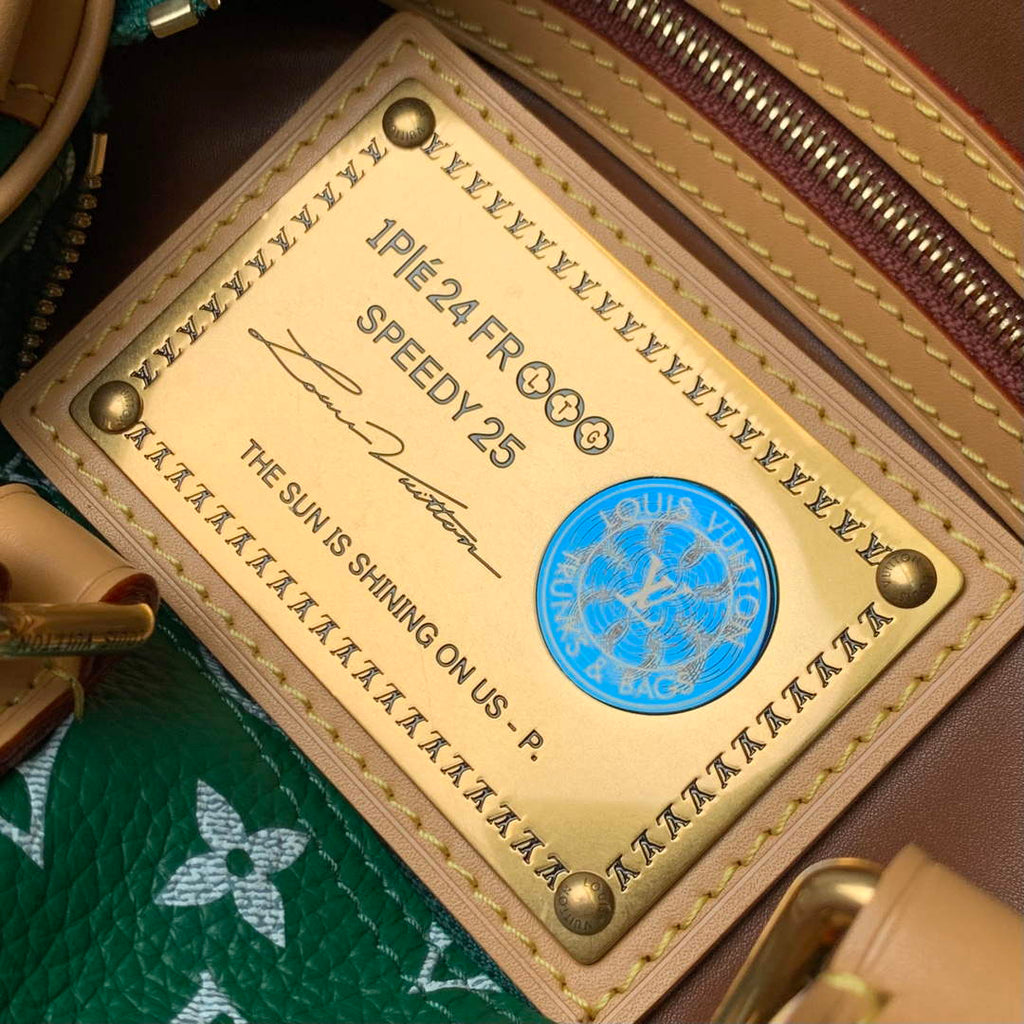 LV M24423 Louis Vuitton Speedy P9 Bandouliere 25 Monogram Bag Green