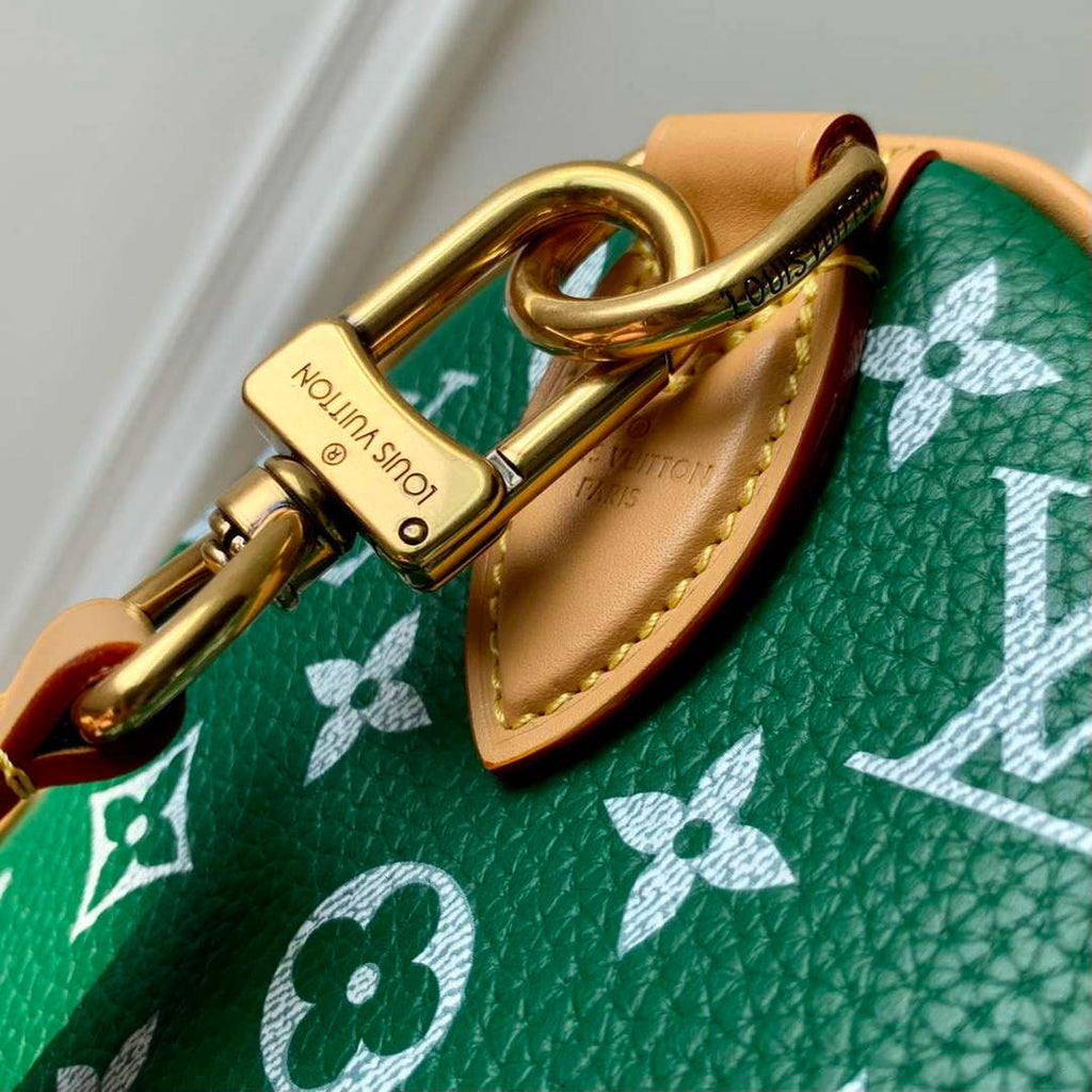 LV M24423 Louis Vuitton Speedy P9 Bandouliere 25 Monogram Bag Green