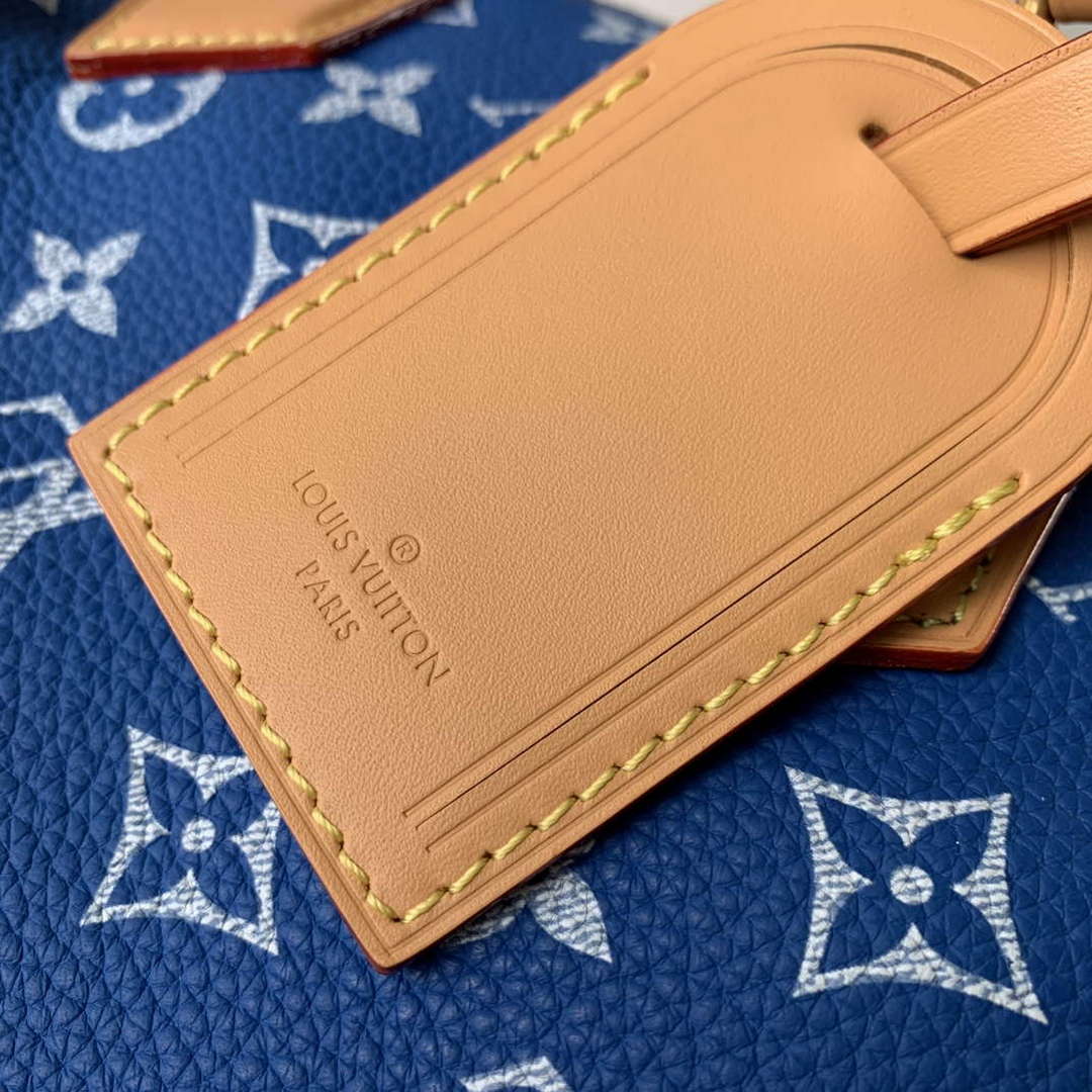 LV M24424 Louis Vuitton Speedy P9 Bandouliere 25 Bag Monogram Leather Blue - Default Title - View 5