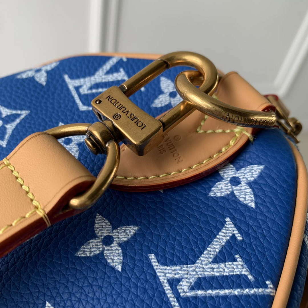 LV M24424 Louis Vuitton Speedy P9 Bandouliere 25 Bag Monogram Leather Blue - Default Title - View 6