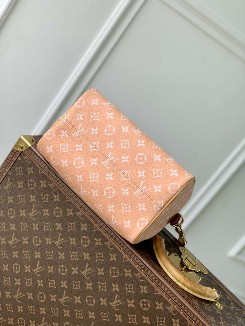 LV M24424 Louis Vuitton Speedy P9 Bandouliere 25 Monogram Bag Pastel Peach - Default Title - View 3
