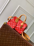 LV M24425 Louis Vuitton Speedy P9 Bandouliere 25 Bag Monogram Leather Red