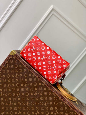LV M24425 Louis Vuitton Speedy P9 Bandouliere 25 Bag Monogram Leather Red - Default Title - View 4