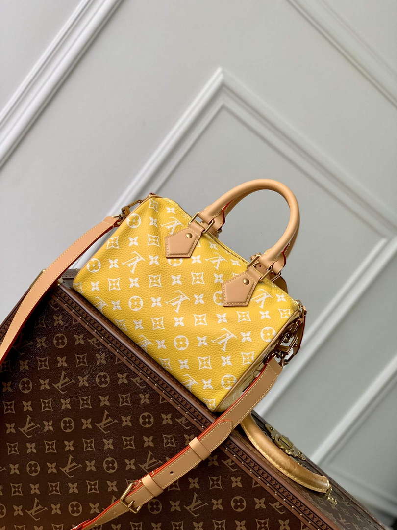 LV M24426 Louis Vuitton Speedy P9 Bandouliere 25 Bag Monogram Leather Yellow