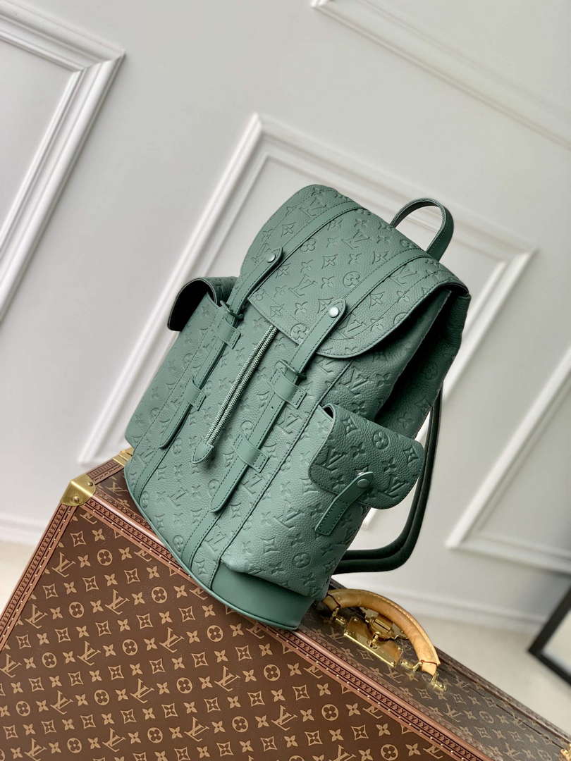 LV M24428 Louis Vuitton Christopher MM Backpack Forest Green - Default Title - View 2