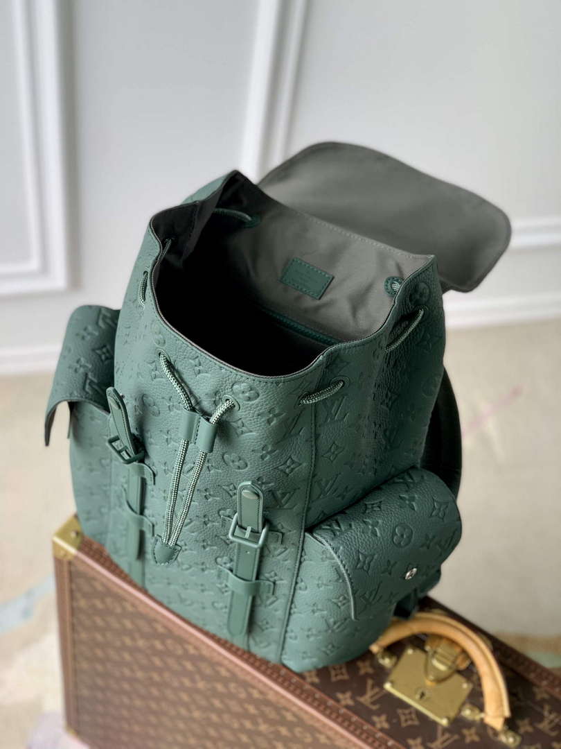 LV M24428 Louis Vuitton Christopher MM Backpack Forest Green - Default Title - View 8