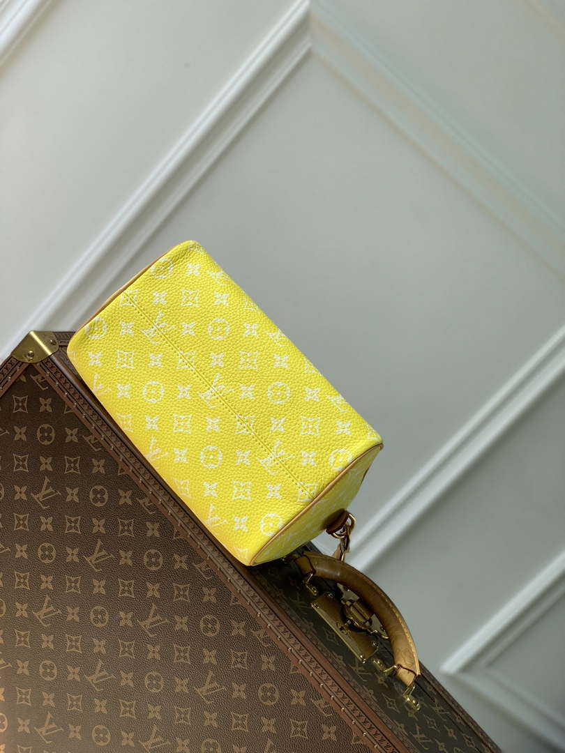 LV M24429 Louis Vuitton Speedy P9 Bandouliere  25 Bag Monogram Leather Fluorescent Yellow