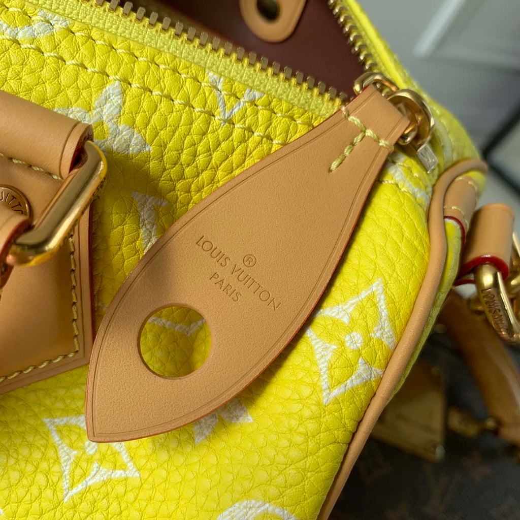 LV M24429 Louis Vuitton Speedy P9 Bandouliere  25 Bag Monogram Leather Fluorescent Yellow