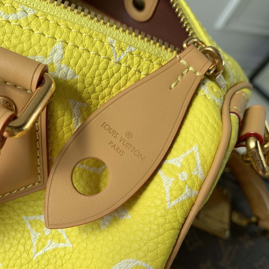 LV M24429 Louis Vuitton Speedy P9 Bandouliere  25 Bag Monogram Leather Fluorescent Yellow