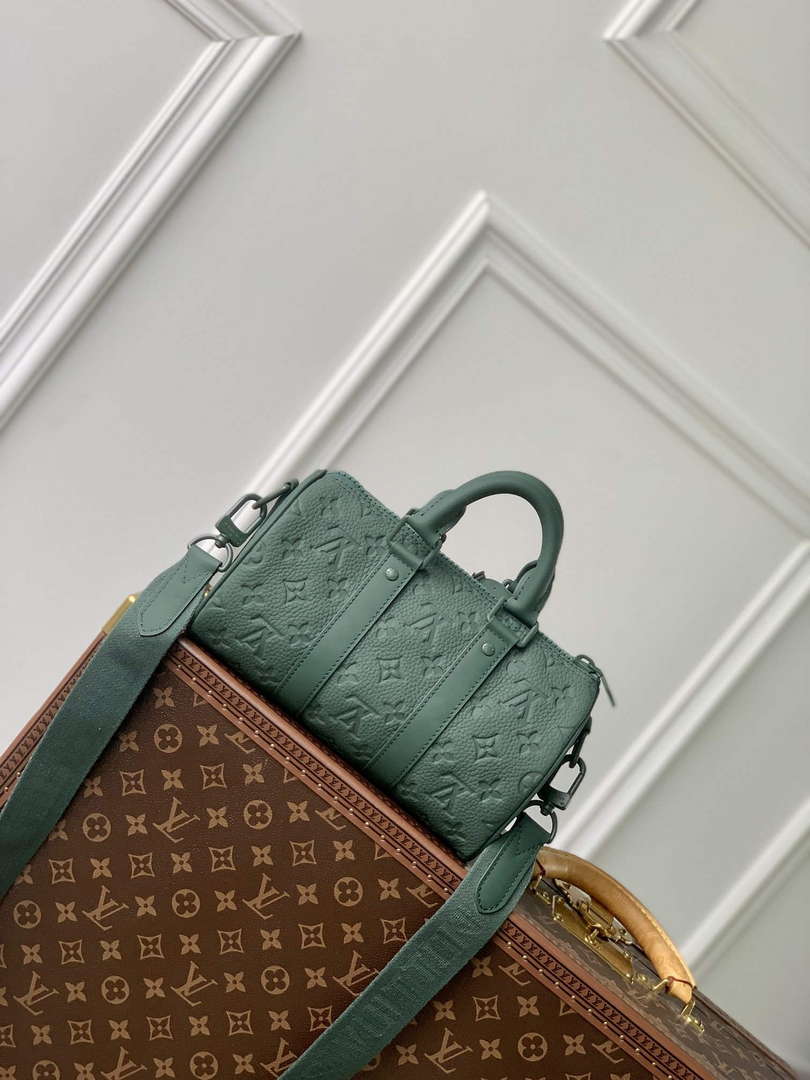 LV M24432 Louis Vuitton Keepall Bandouliere 25 Bag Forest Green