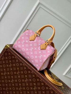 LV M24433 Louis Vuitton Speedy P9 Bandouliere 25 Monogram Bag Pink - Default Title - View 3