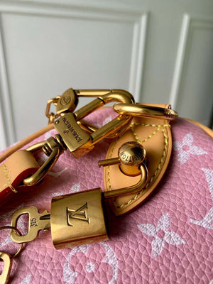 LV M24433 Louis Vuitton Speedy P9 Bandouliere 25 Monogram Bag Pink - Default Title - View 7