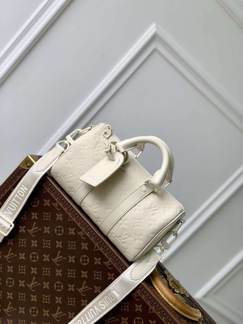 LV M24434 Louis Vuitton Keepall Bandouliere 25 Bag Full Moon