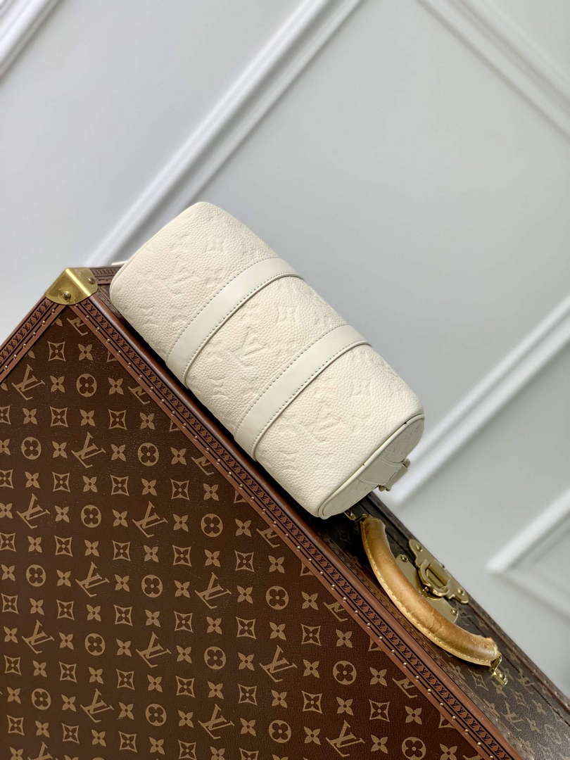 LV M24434 Louis Vuitton Keepall Bandouliere 25 Bag Full Moon