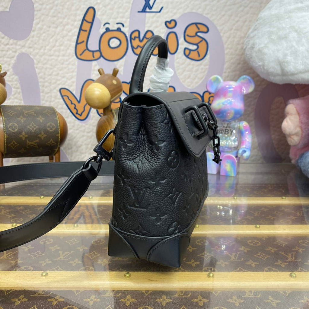 LV M24436 Louis Vuitton Steamer PM Bag Black