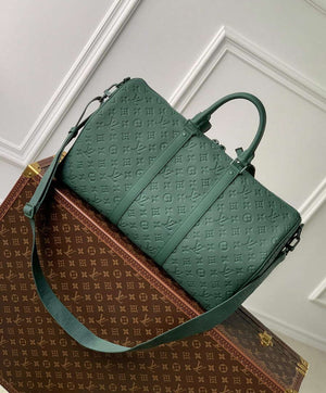 LV M24440 Louis Vuitton Keepall Bandouliere 50 Bag Forest Green - Default Title - View 3