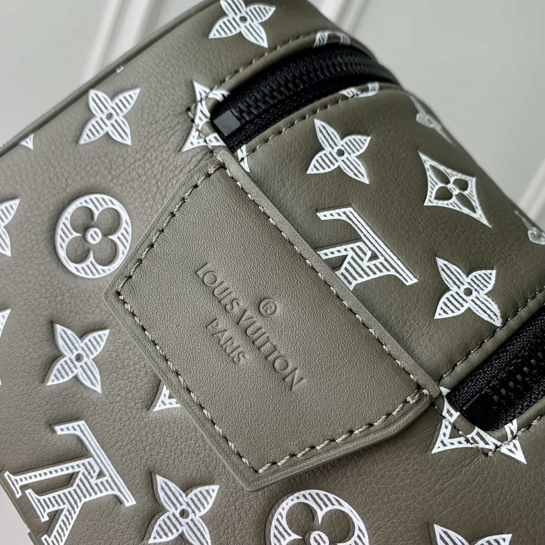 LV M12651  Louis Vuitton Locker Dopp Kit Monogram Shadow Green