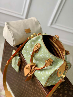 LV M24443 Louis Vuitton Speedy P9 Bandouliere 25 Bag Fruit Green Leather - Default Title - View 9