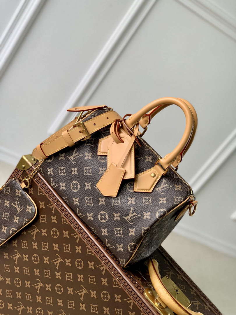 LV M24443 Louis Vuitton Speedy P9 Bandouliere 25 Bag Monogram Leather - Default Title - View 1