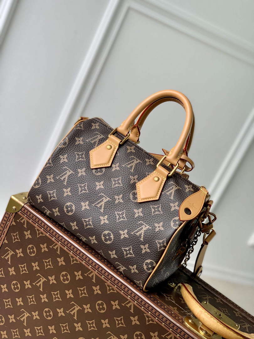 LV M24443 Louis Vuitton Speedy P9 Bandouliere 25 Bag Monogram Leather