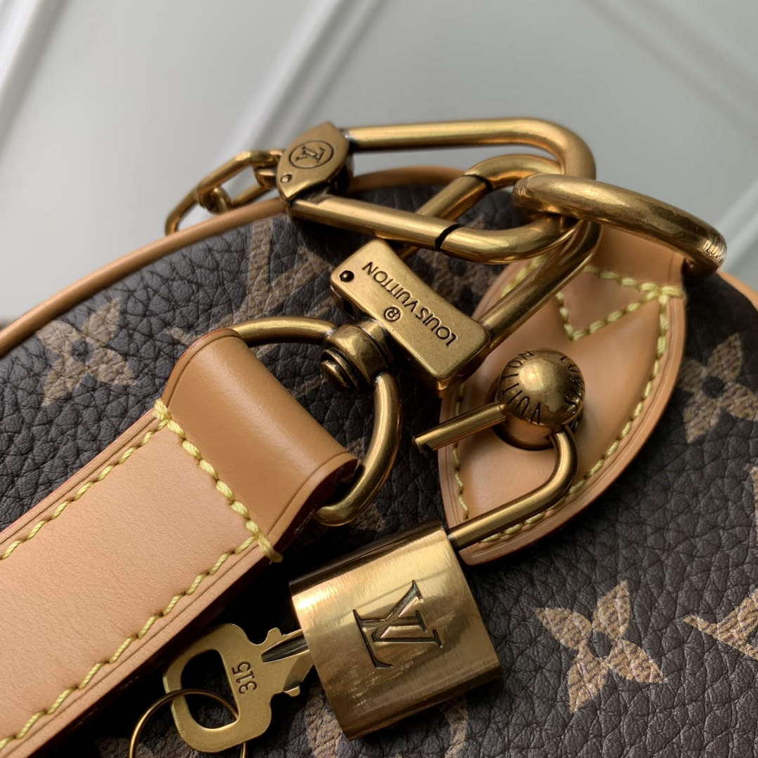 LV M24443 Louis Vuitton Speedy P9 Bandouliere 25 Bag Monogram Leather