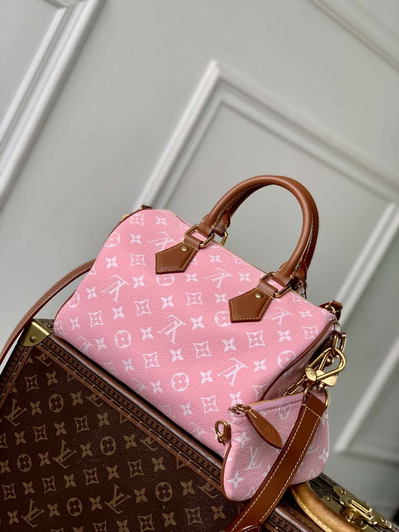 LV M24443 Louis Vuitton Speedy P9 Bandouliere 25 Bag Pink
