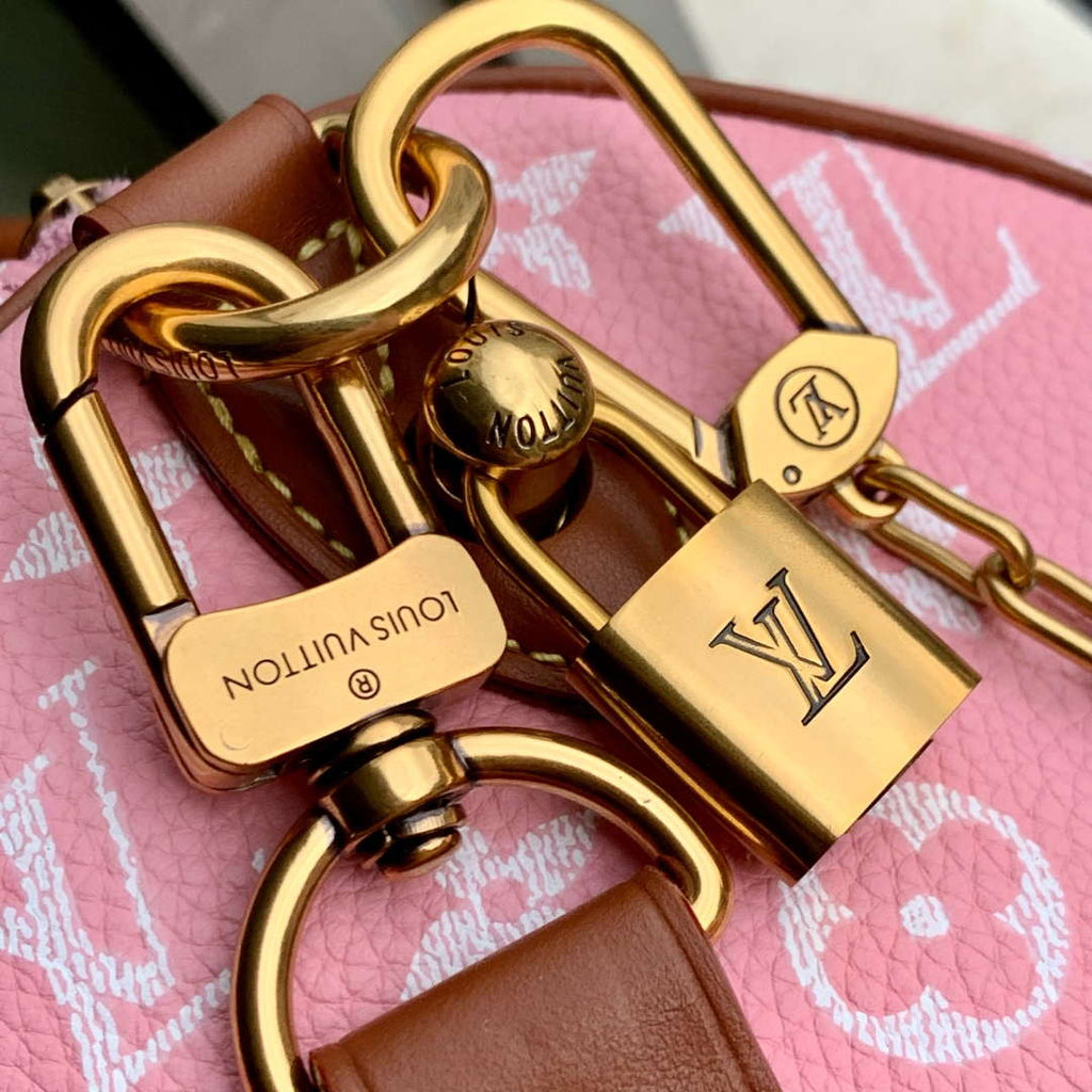 LV M24443 Louis Vuitton Speedy P9 Bandouliere 25 Bag Pink