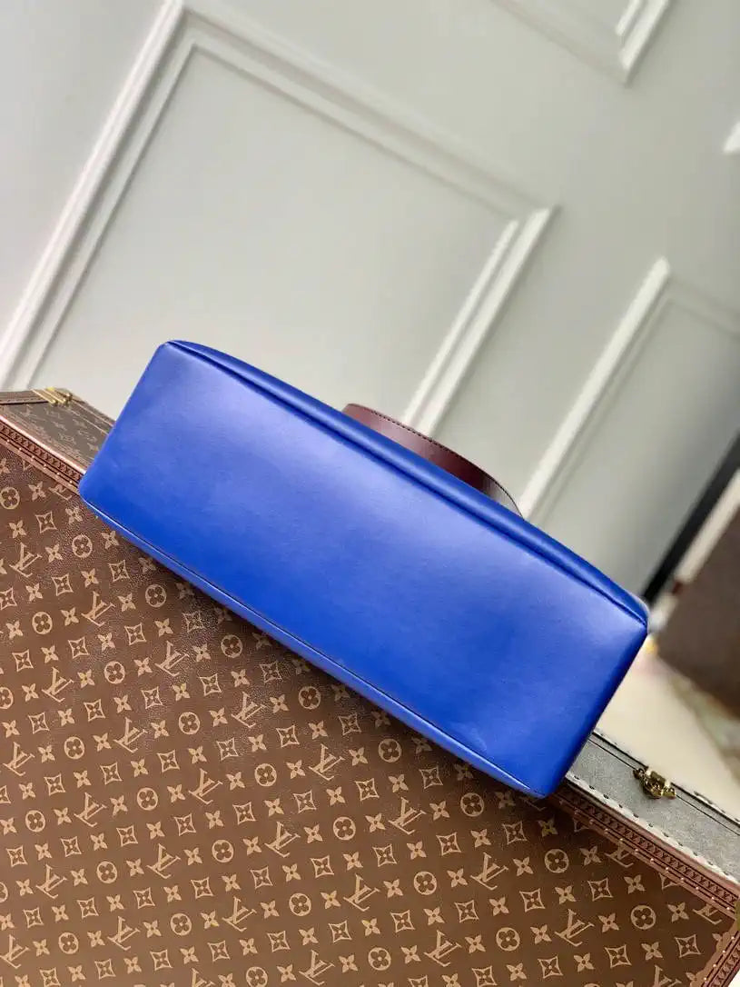 LV M24457 Louis Vuitton Shopper Tote MM Bag Blue