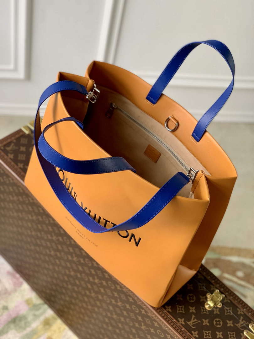 LV M24457 Louis Vuitton Shopper Tote MM Bag Safran