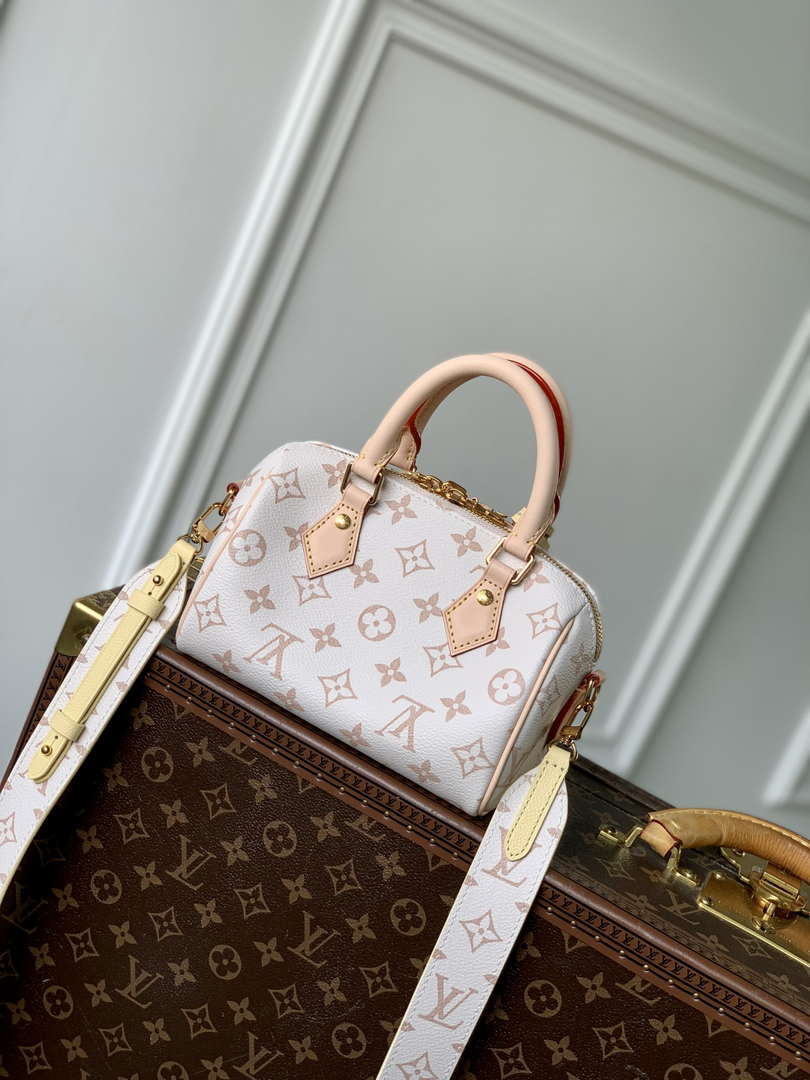 LV M24474 Louis Vuitton SPEEDY 18 LV&I Monogram White