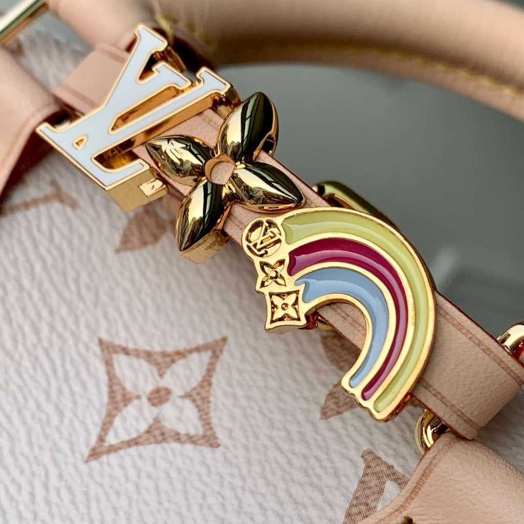 LV M24474 Louis Vuitton SPEEDY 18 LV&I Monogram White
