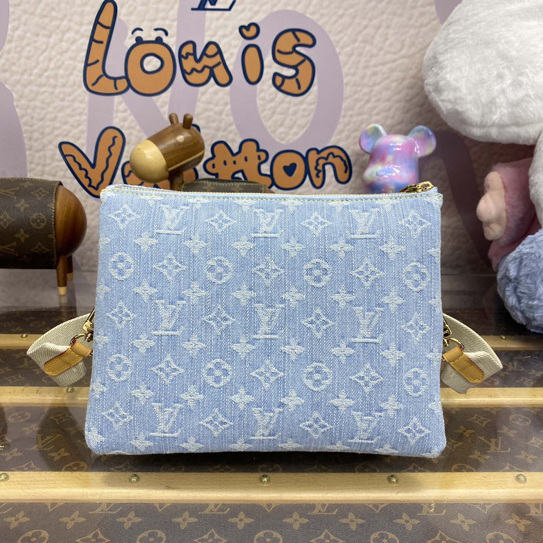 LV M24564 Louis Vuitton Coussin PM Handbag lambskin Light Blue - Default Title - View 2