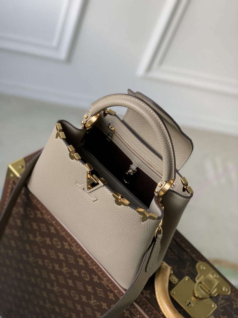 LV M24567 Louis Vuitton Capucines BB Handbag Galet - Default Title - View 9
